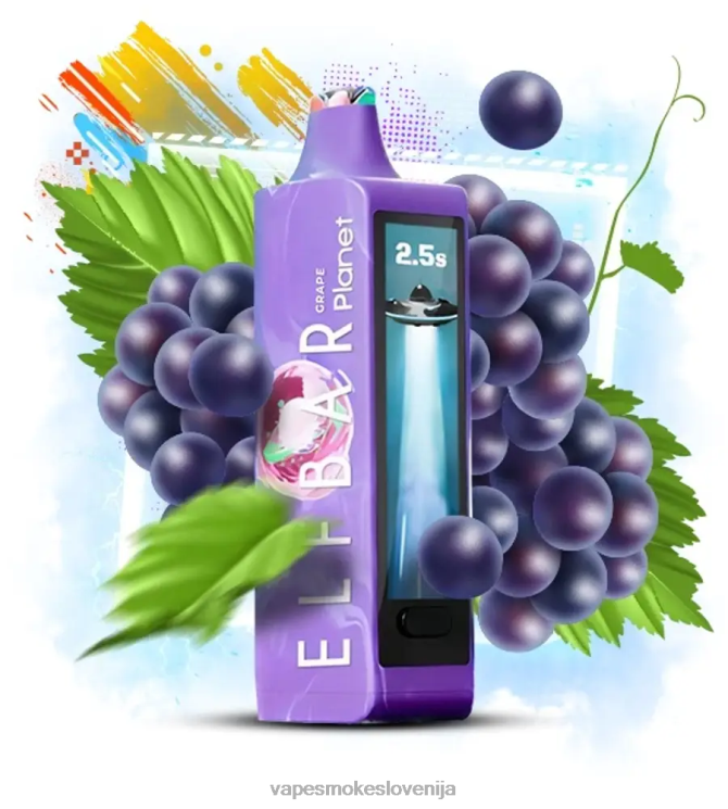 Vape Za Enkratno Uporabo 40N0213 Elf Bar Planet 25000 grozdje