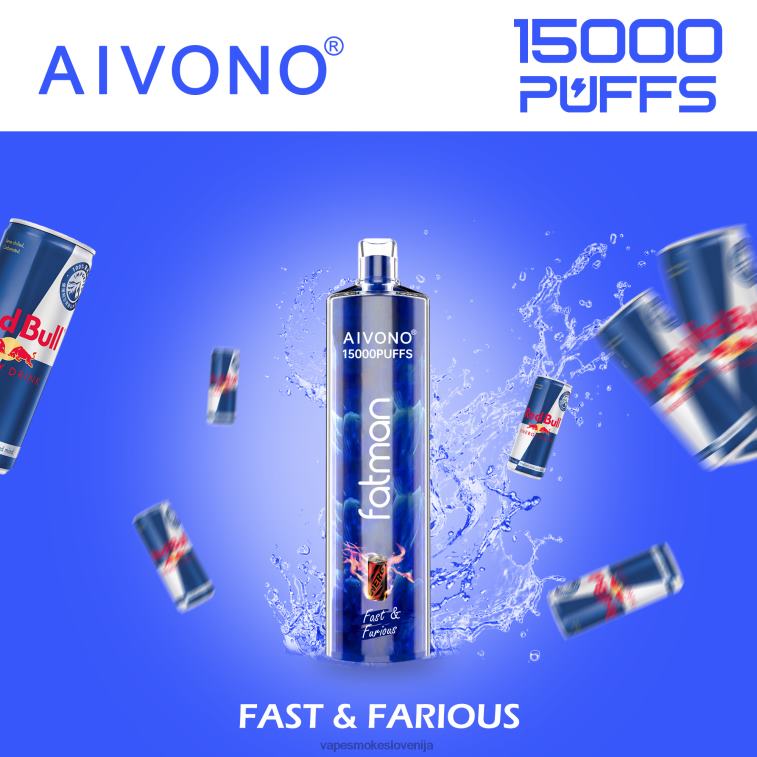 Vape Za Enkratno Uporabo 6FDXN18 Aivono FATMAN 15000 hitro in drzno
