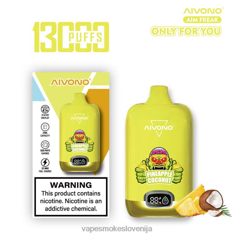 Vape Za Enkratno Uporabo 6FDXN248 Aivono AIM FREAK 13000 ananas kokos