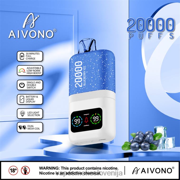 Vape Za Enkratno Uporabo 6FDXN73 Aivono AIM magic 20000 borovničev led