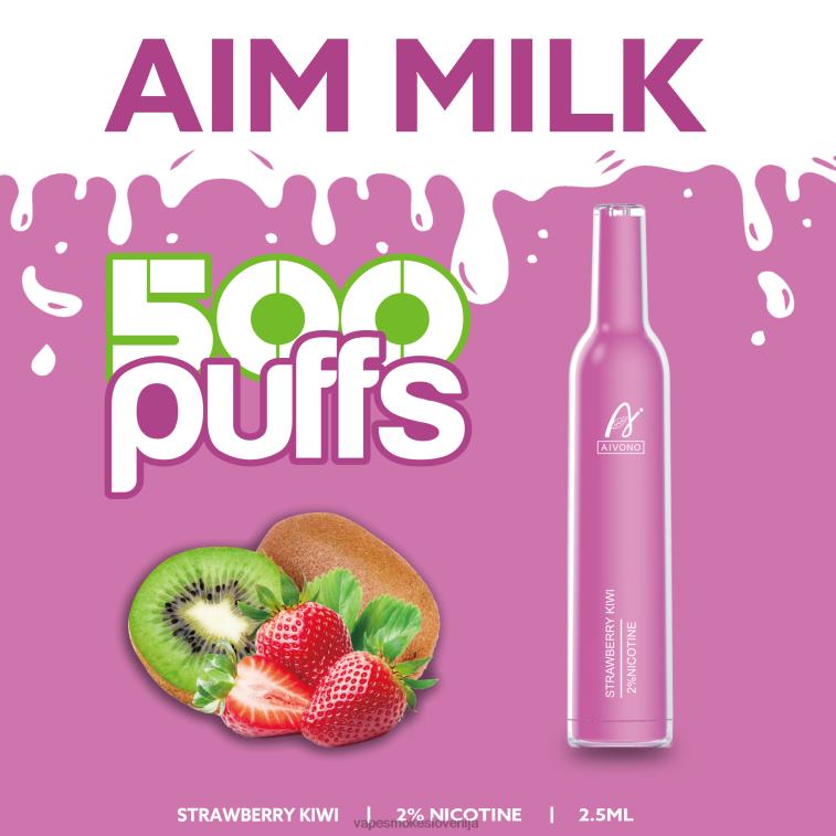 Vape Slovenija 6FDXN271 Aivono AIM MILK 500 jagodni kivi