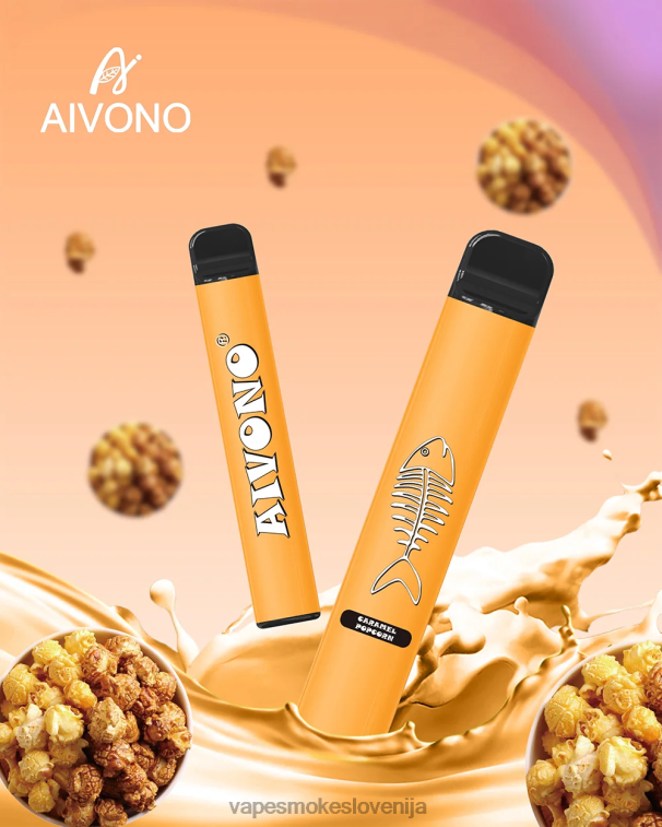 Vape Slovenija 6FDXN286 Aivono AIM FISHBONE 600 karamelne pokovke