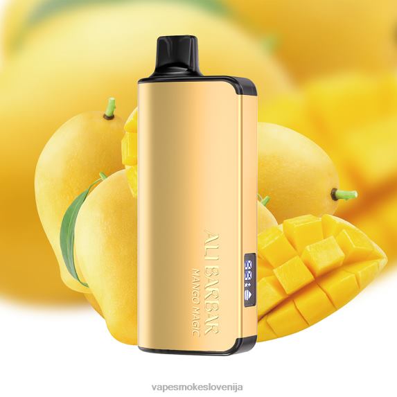 Vape Brez Nikotina LV00V29 Alibarbar Ingot 9000 vape za enkratno uporabo mangova čarovnija