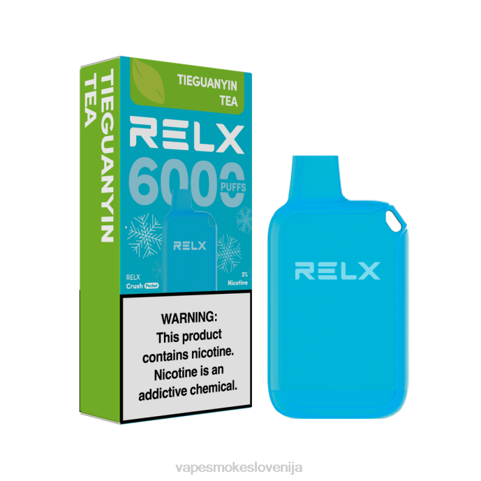 Vape Petrol X2B822 RELX Crush Pocket 6000 ledenih čaj tieguanyin