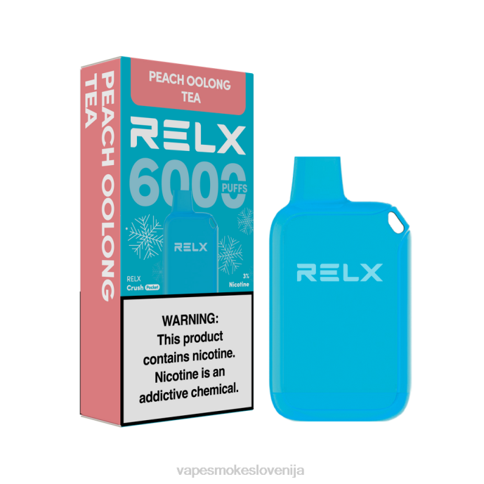 Vape Tekočine X2B810 RELX Crush Pocket 6000 ledenih breskov oolong čaj