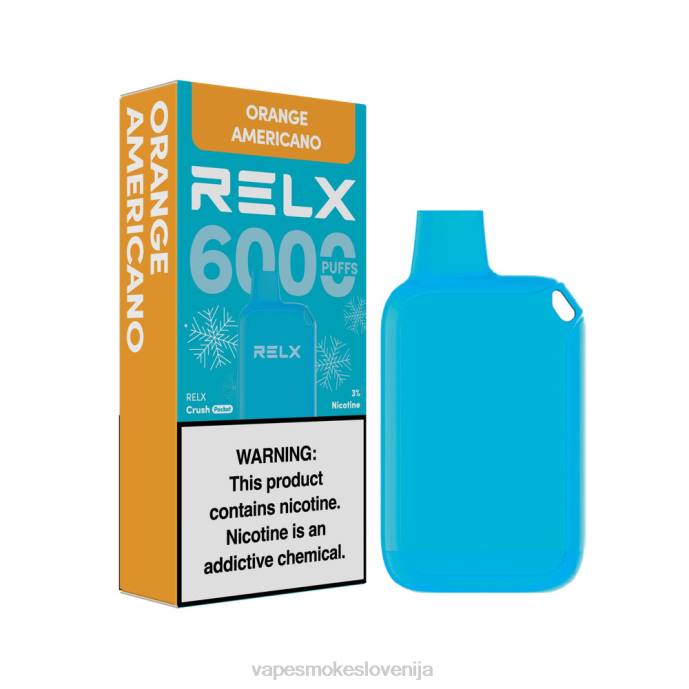 Vape Tekočine X2B815 RELX Crush Pocket 6000 ledenih pomarančni americano