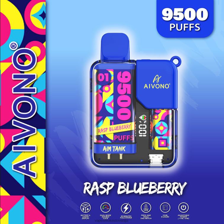 Vape Za Enkratno Uporabo 6FDXN33 Aivono AIM TANK 9500 malina borovnica