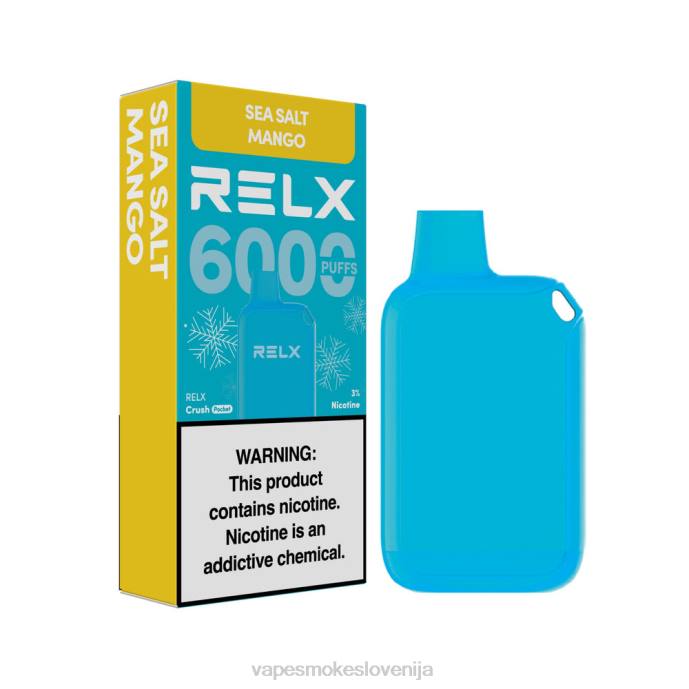 Vape Za Enkratno Uporabo X2B813 RELX Crush Pocket 6000 ledenih morska sol mango