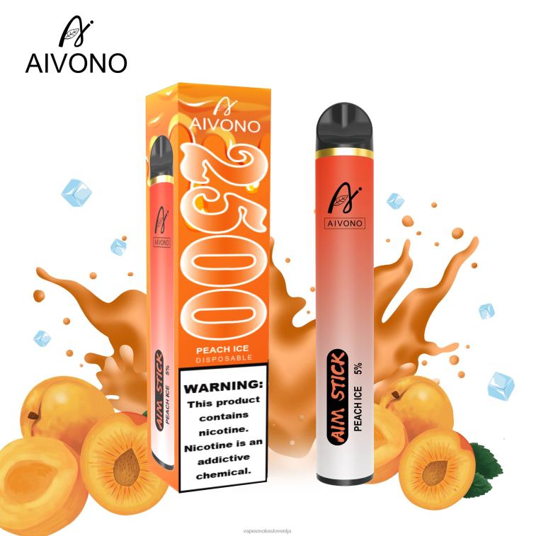 Vape Brez Nikotina 6FDXN144 Aivono AIM STICK 2500 breskov led