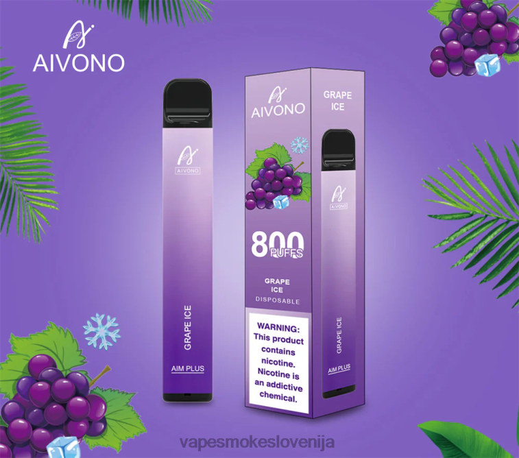 Vape Brez Nikotina 6FDXN179 Aivono AIM PLUS 800 grozdni led