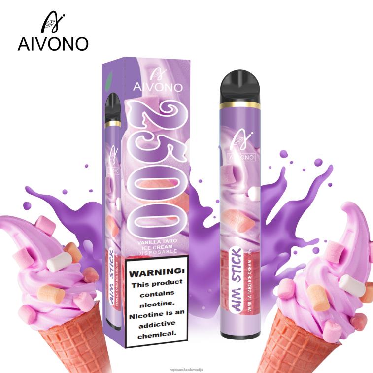 Vape Petrol 6FDXN147 Aivono AIM STICK 2500 vanilijev taro sladoled