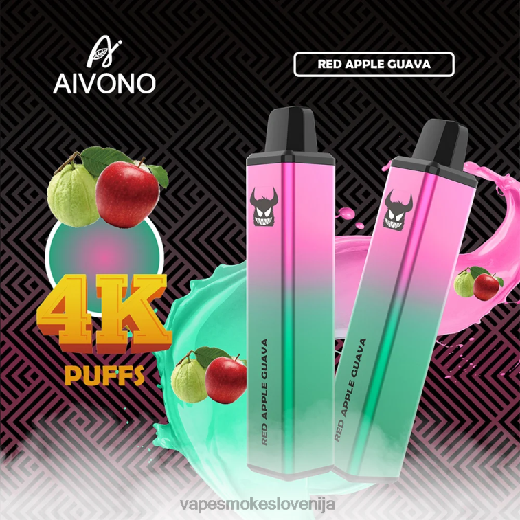 Vape Petrol 6FDXN257 Aivono AIM FREAK 4000 rdeče jabolko guava