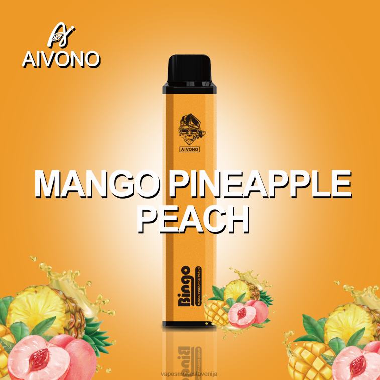 Vape Slovenija 6FDXN136 Aivono AIM BINGO 4000 mango ananas breskev