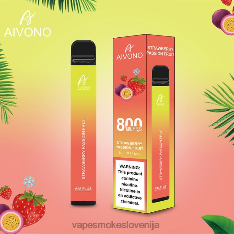 Vape Tekočine 6FDXN195 Aivono AIM PLUS 800 jagodna pasijonka