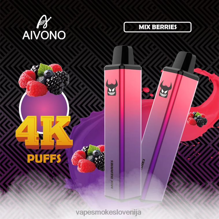 Vape Tekočine 6FDXN260 Aivono AIM FREAK 4000 mešano jagodičje