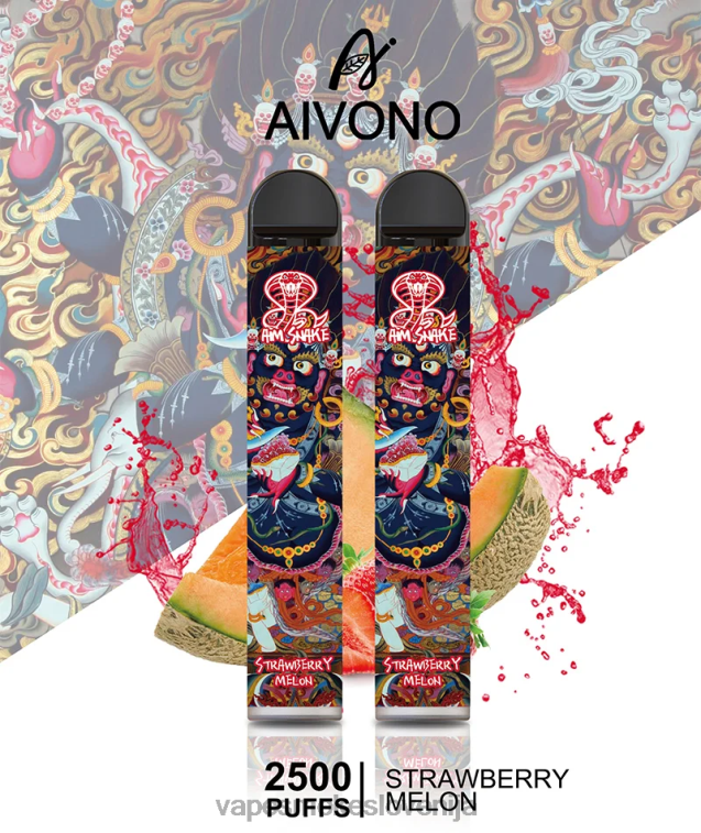 Vape Tekočine 6FDXN320 Aivono AIM SNAKE 2500 jagodna melona
