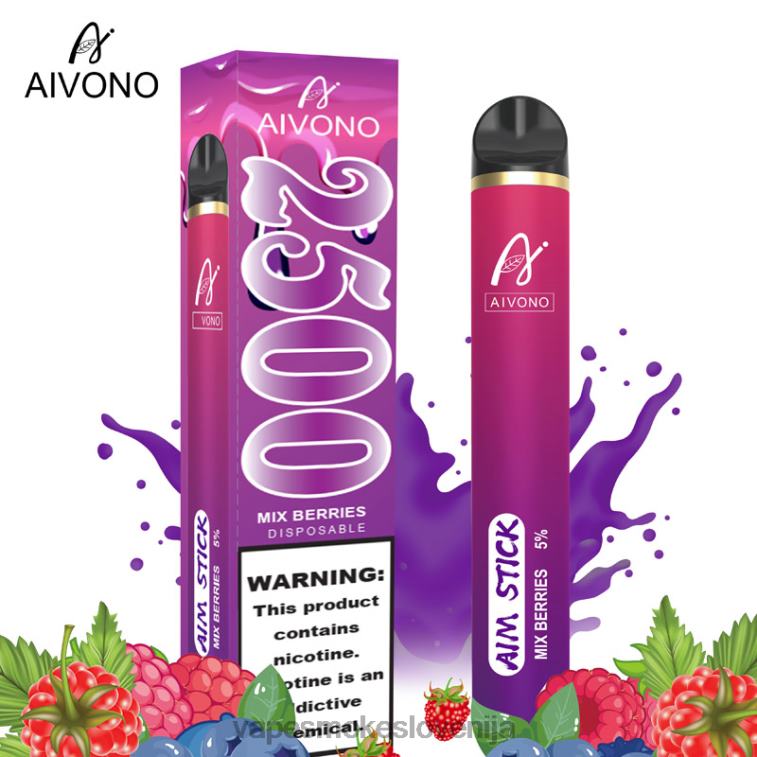 Vape Za Enkratno Uporabo 6FDXN158 Aivono AIM STICK 2500 zmešajte jagode