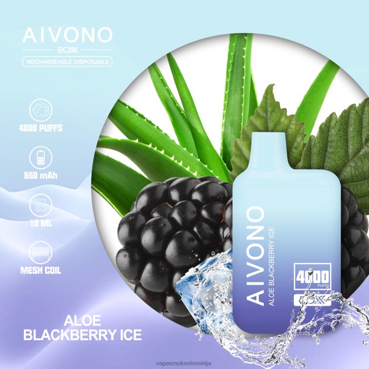Vape Za Enkratno Uporabo 6FDXN228 Aivono AIM BOXX 4000 alojev trenutni led