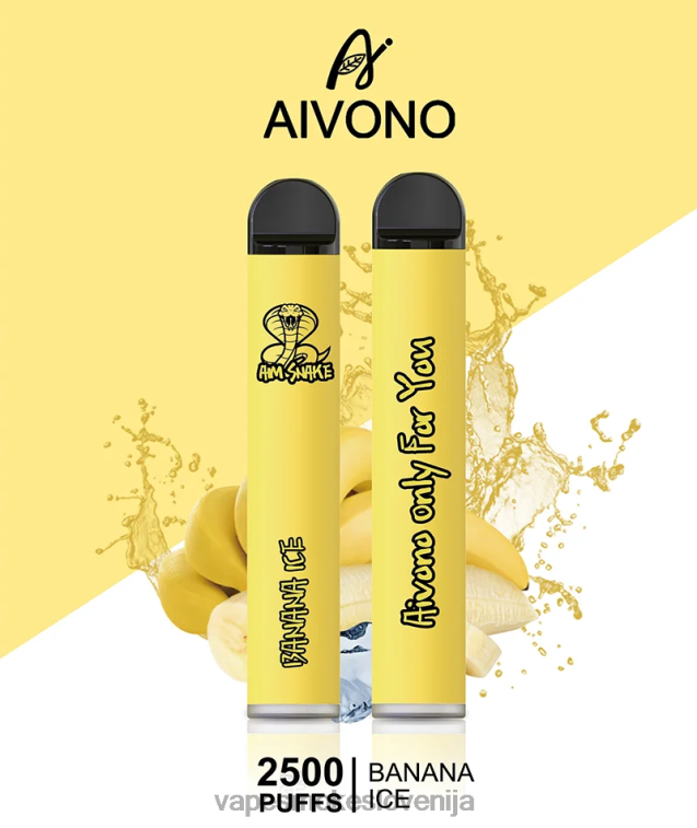 Vape Za Enkratno Uporabo 6FDXN298 Aivono AIM SNAKE 2500 bananin led