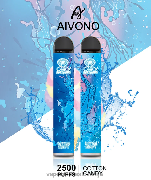 Vape Za Enkratno Uporabo 6FDXN303 Aivono AIM SNAKE 2500 sladkorna vata