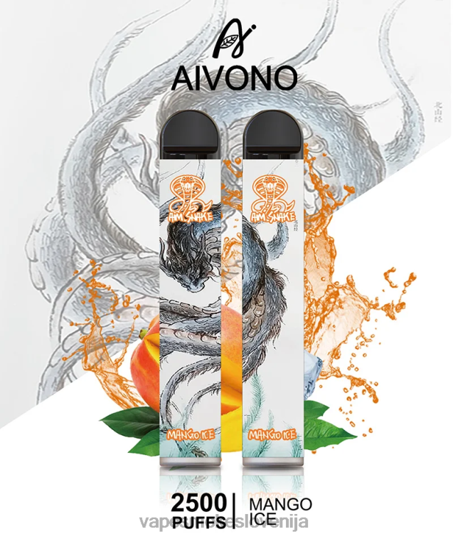 Vape Za Enkratno Uporabo 6FDXN313 Aivono AIM SNAKE 2500 mangov led