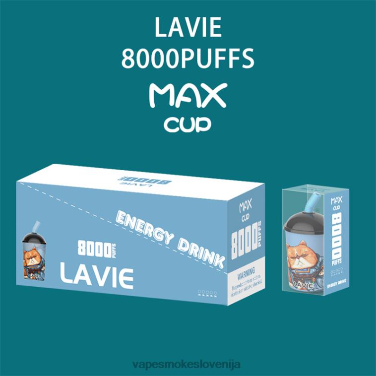 Vape Brez Nikotina R64X4259 LAVIE Max Cup 8000 vpihov energijska pijača