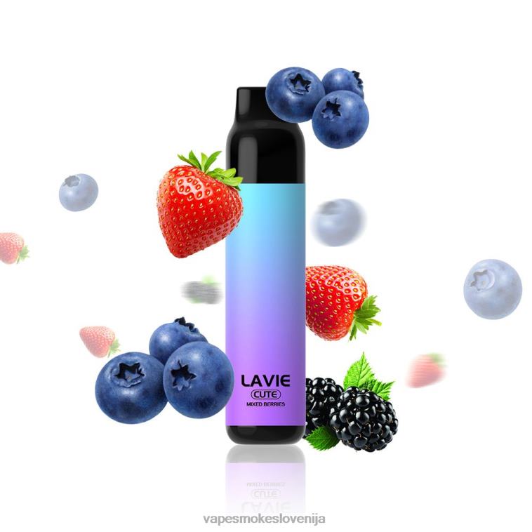 Vape Brez Nikotina R64X4289 LAVIE BAR 3000 vpihov mešano jagodičje