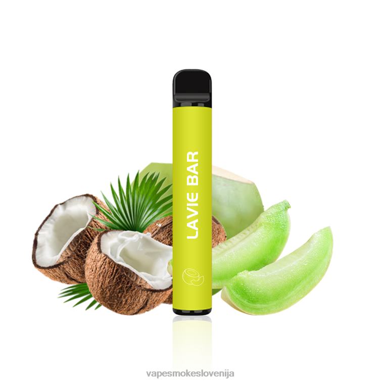 Vape Brez Nikotina R64X4324 LAVIE BAR 2% različica 800 vpihov melona kokos