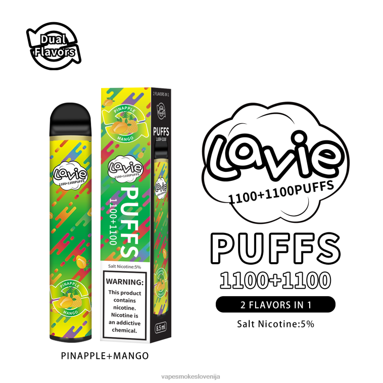 Vape Slovenija R64X4296 LAVIE BAR Switch 2200 vpihov ananas/mango