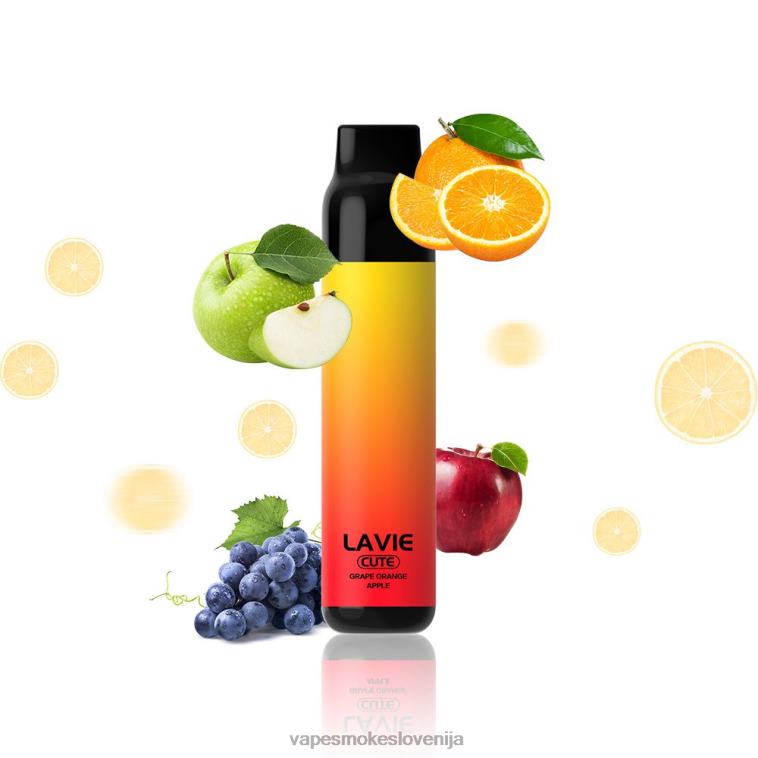 Vape Za Enkratno Uporabo R64X4288 LAVIE BAR 3000 vpihov grozdje oranžno jabolko