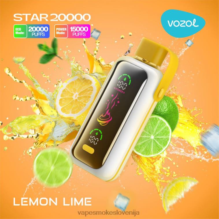 Vape Slovenija 48BR011 VOZOL STAR 20000 limona limeta