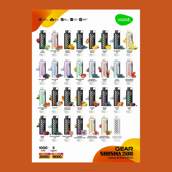 Vape Slovenija Z08D1 VOZOL oprema za šišo 25000