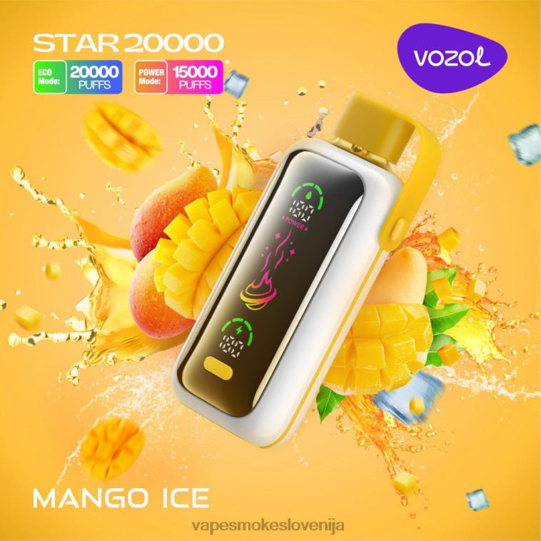 Vape Za Enkratno Uporabo 48BR013 VOZOL STAR 20000 mangov led