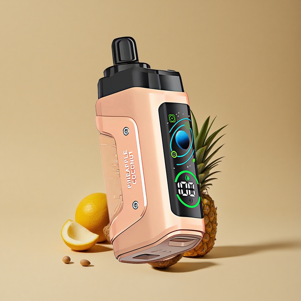 Razz Bar 45000 Puffov Enkratna E-Cigareta Ananas Kokos