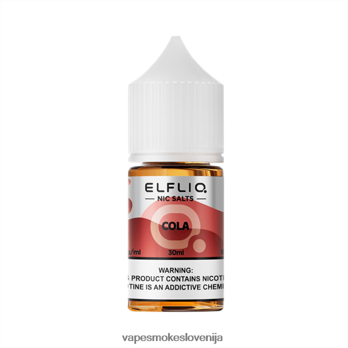 ELFBAR ELFLIQ Nic sol 30ml Cola FR4X0H15 Vape Tekočine