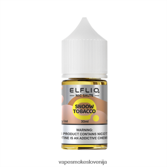 ELFBAR ELFLIQ Nic sol 30ml Snow tobak FR4X0H27 Vape Petrol